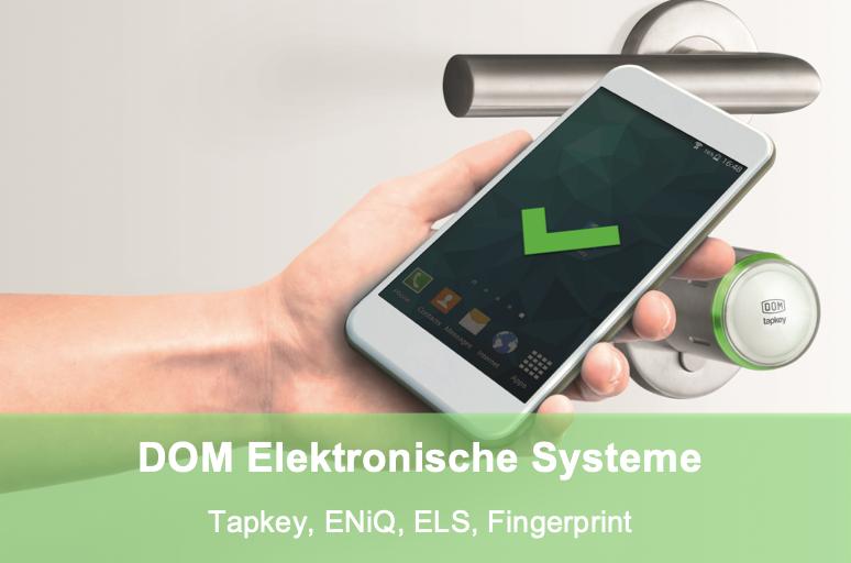 Elektronische Schliesssysteme von DOM, Tapkey, ENiQ und ELS